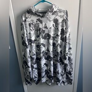 Simms Grey Camo Solarflex Hoody NWT